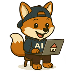 よくある質問のキツネのイラスト